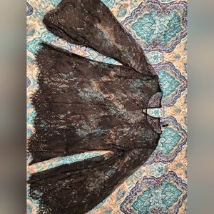 White house black market lace top